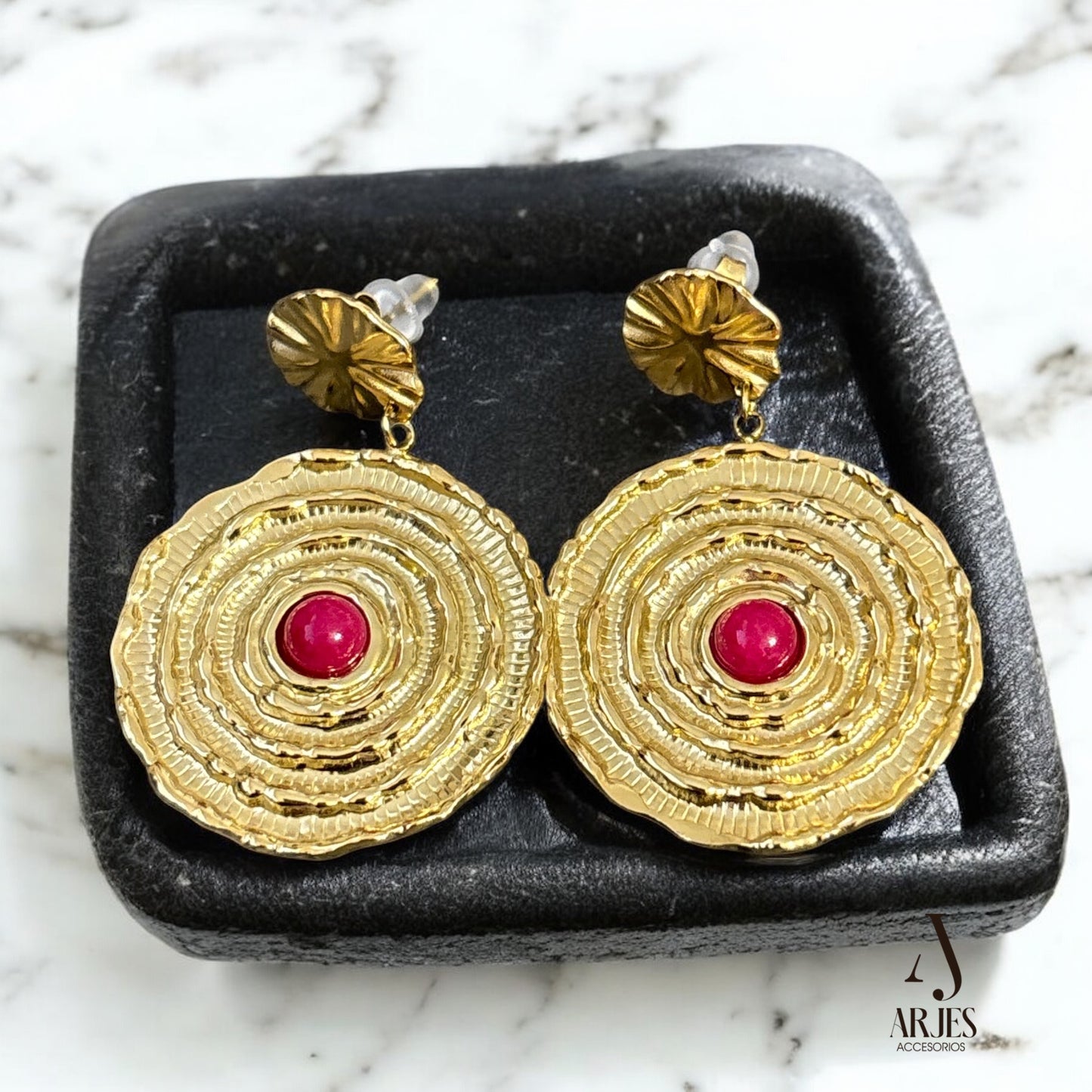 Aretes Solaris Ruby
