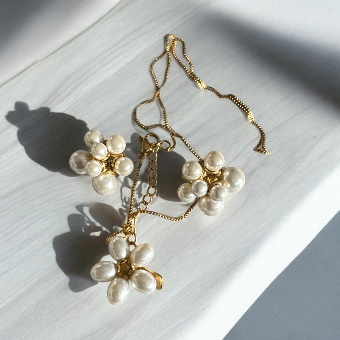 Set Flor Perla