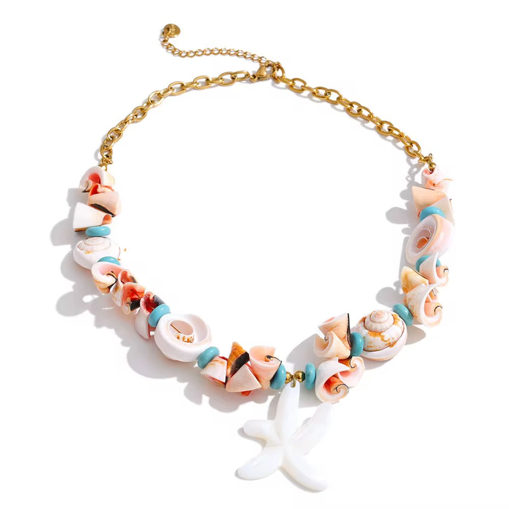 Collar Estrella Coral Marina ✨🌊