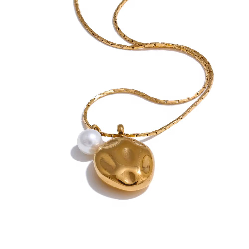 Collar Perla Dorada