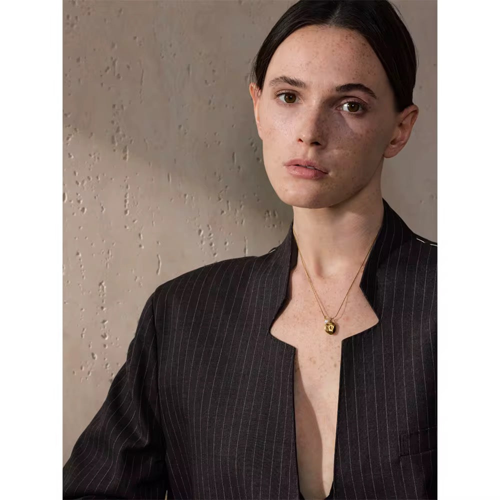 Collar Perla Dorada