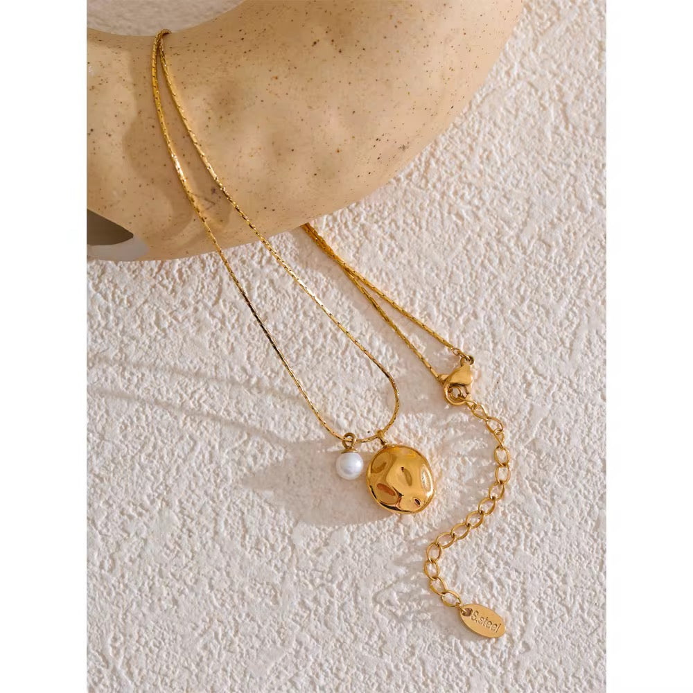 Collar Perla Dorada