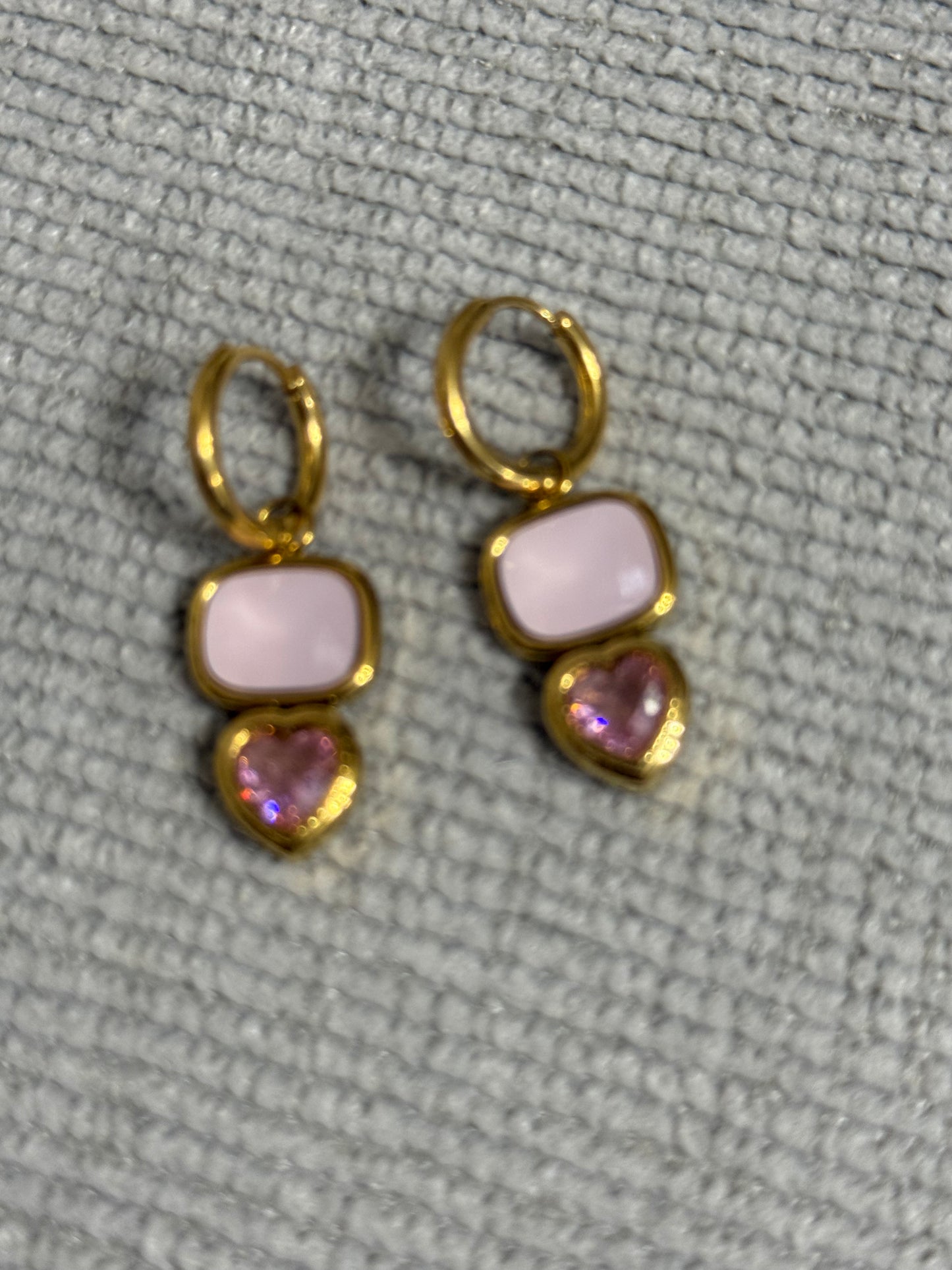 Aretes Besos de Rosé