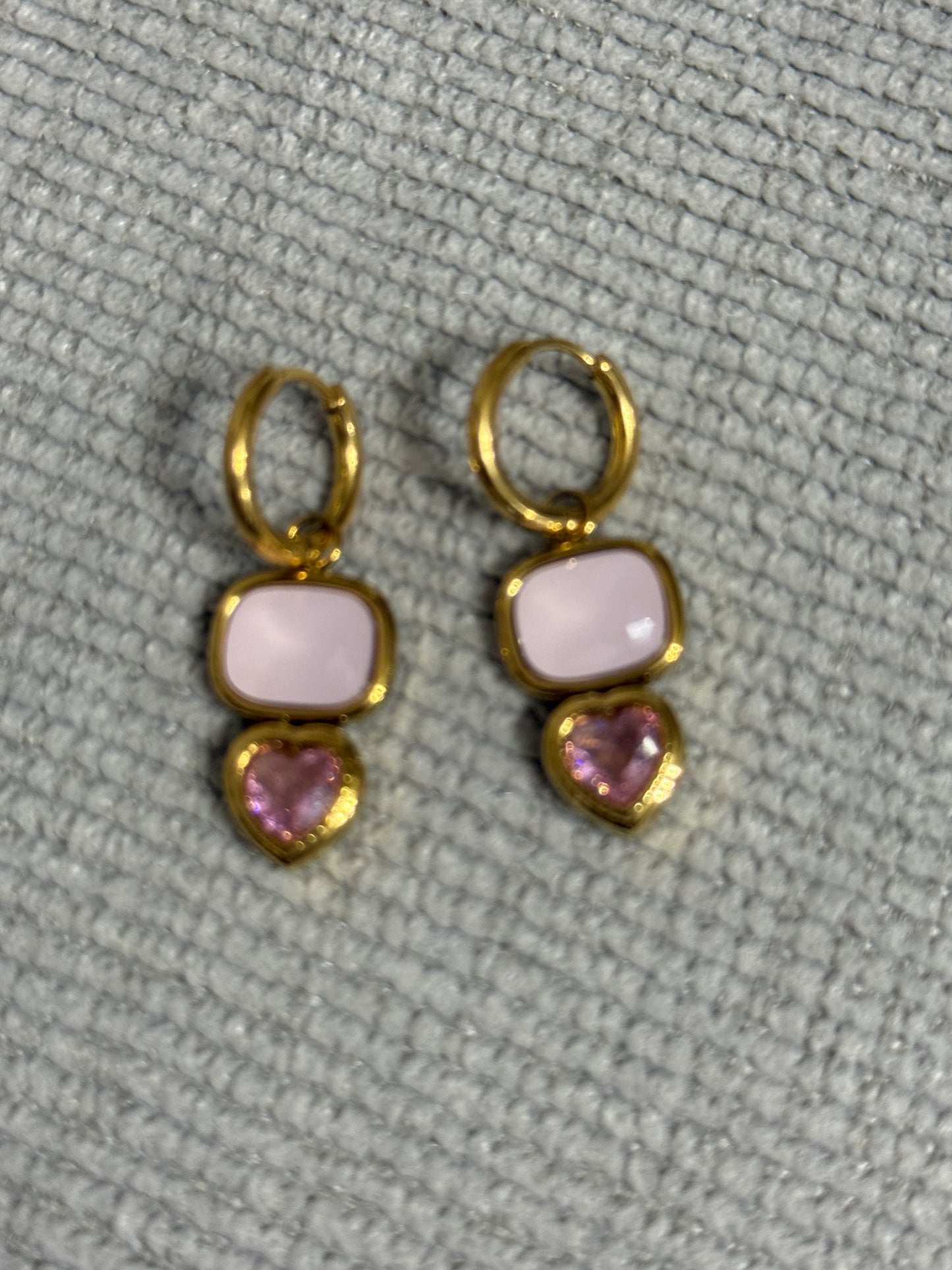 Aretes Besos de Rosé