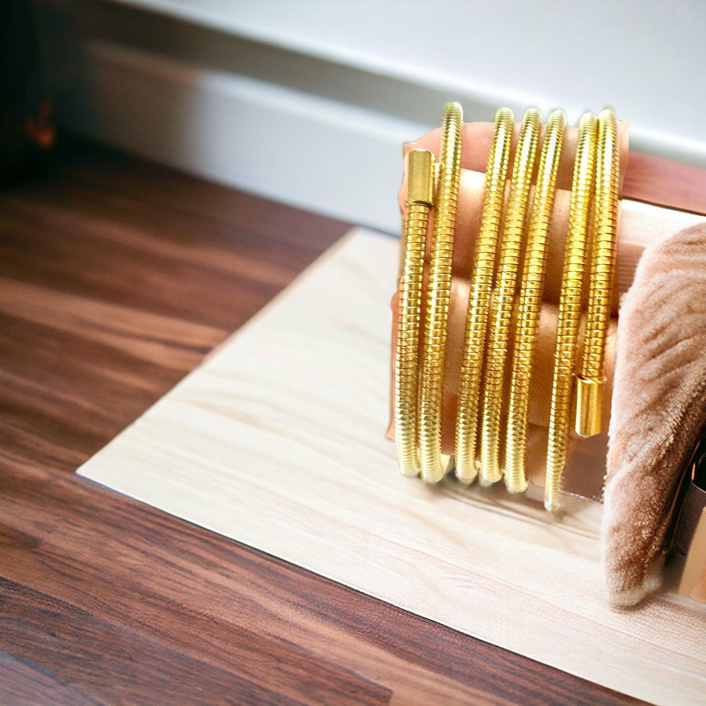 Brazalete tipo gualla Dorado & Plateado