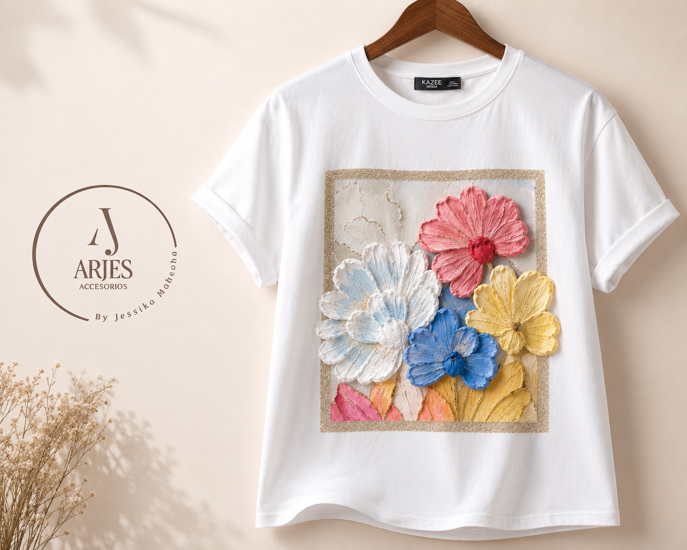 Camiseta Jardín en Relieve 3D – Colección Turca