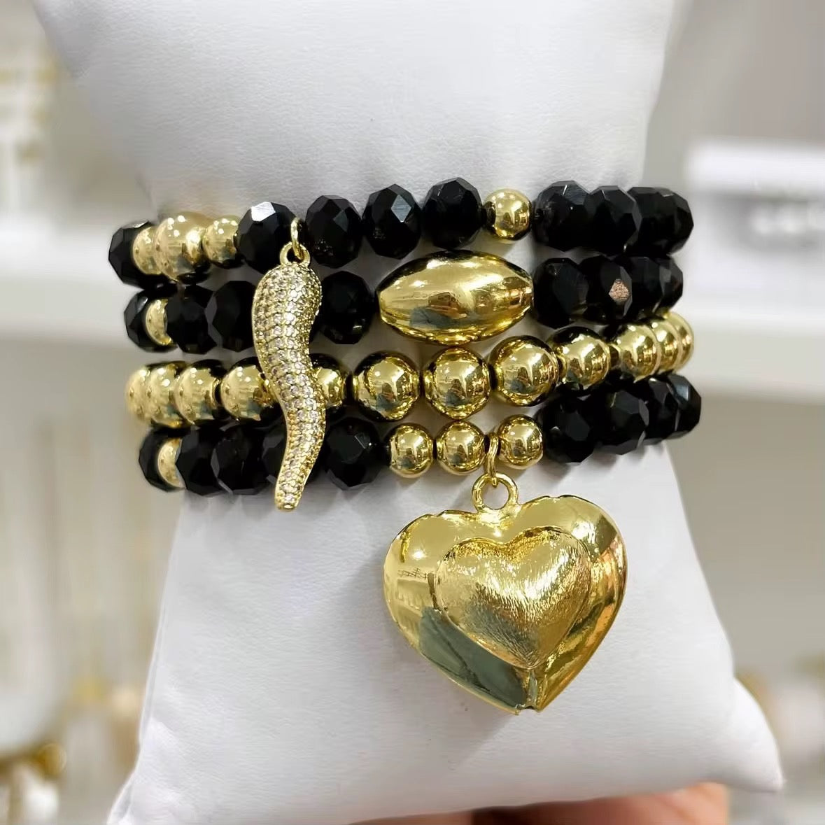 Mystic Black & Gold Bracelet