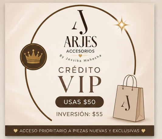 Crédito VIP Arjes 💖
Valor de compra: $55
Crédito utilizable: $50