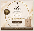 Crédito Premium Arjes ✨
Valor de compra: $80
Crédito utilizable: $75