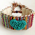 Brazalete Artesanal Corazón Turquesa – Hecho a Mano en Colombia