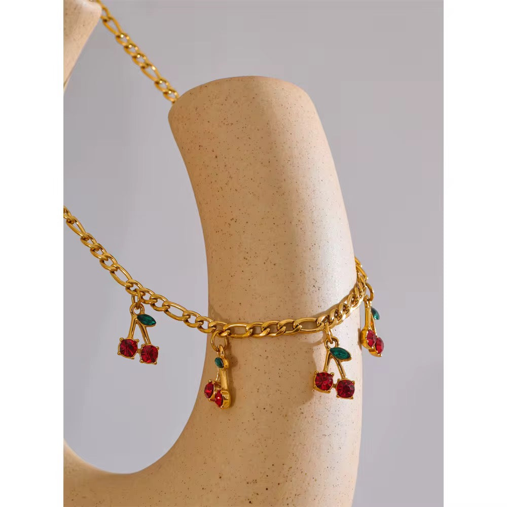 Set Cherry Elegance (Collar y Pulsera)