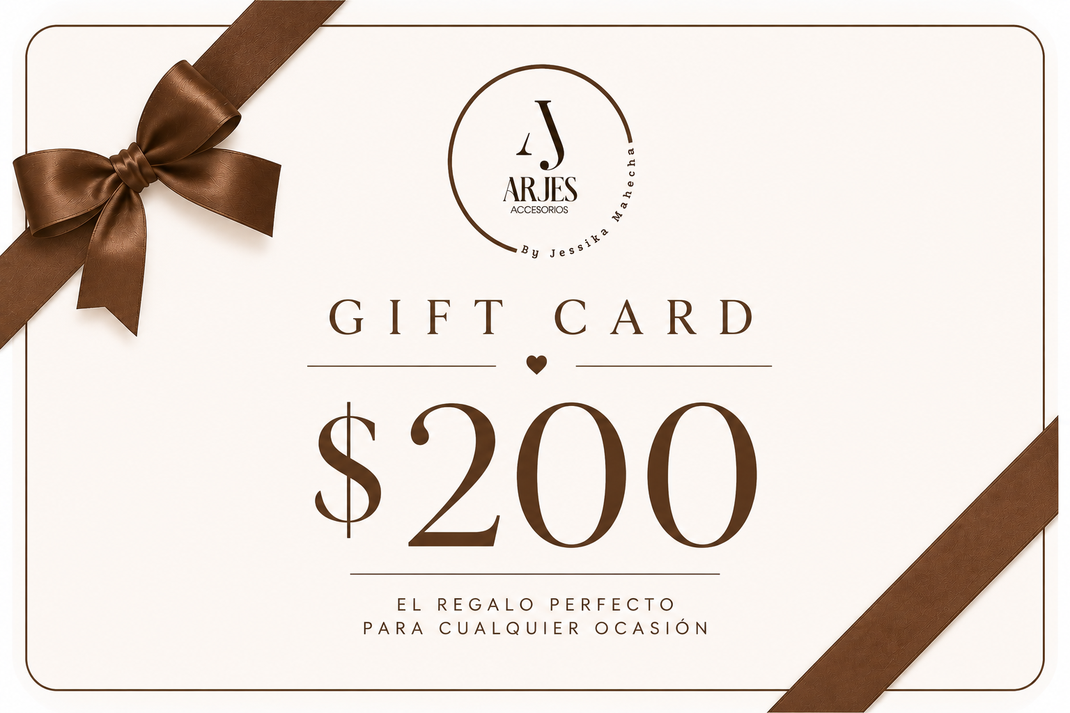 Tarjeta de regalo de $200