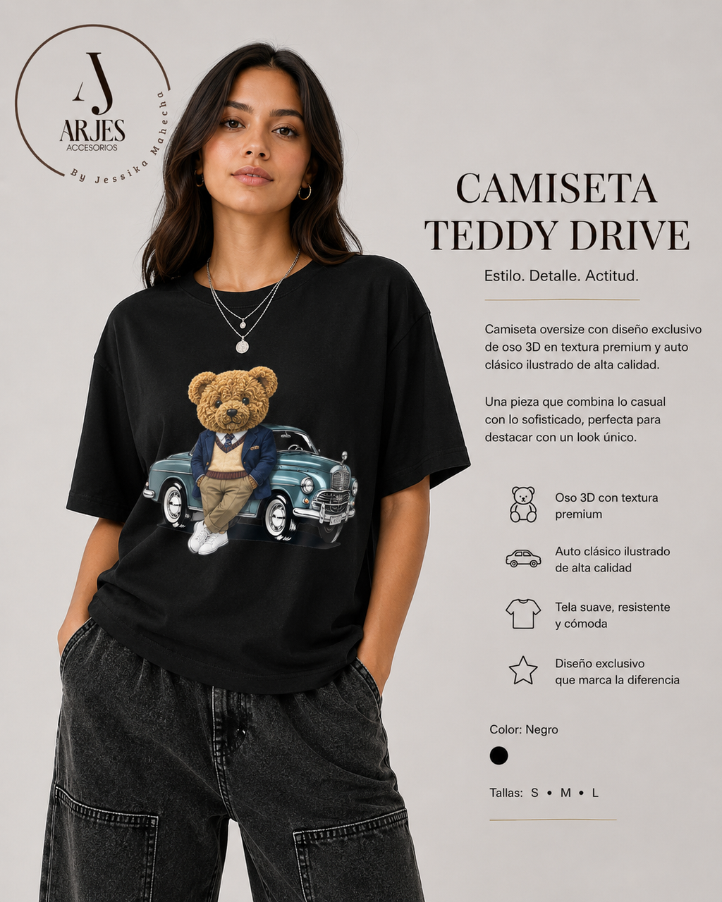 Camiseta Teddy Drive 3D