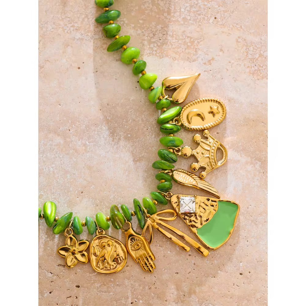 Collar Verde Fortuna Celestial ✨💚