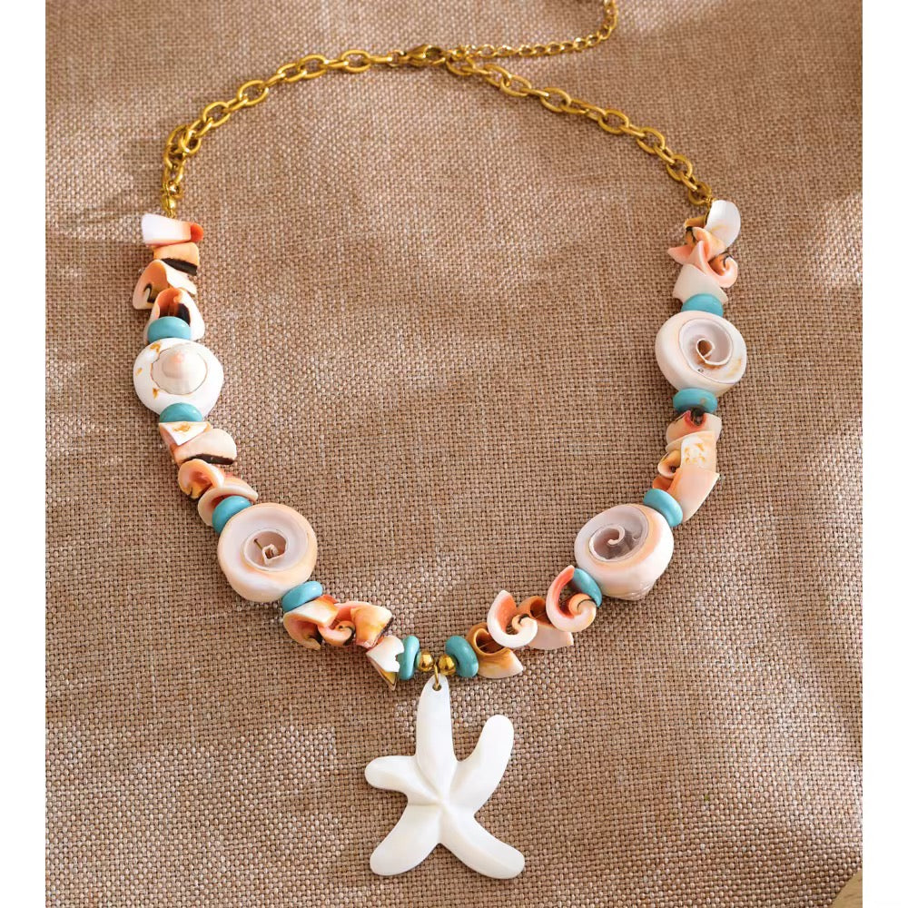 Collar Estrella Coral Marina ✨🌊
