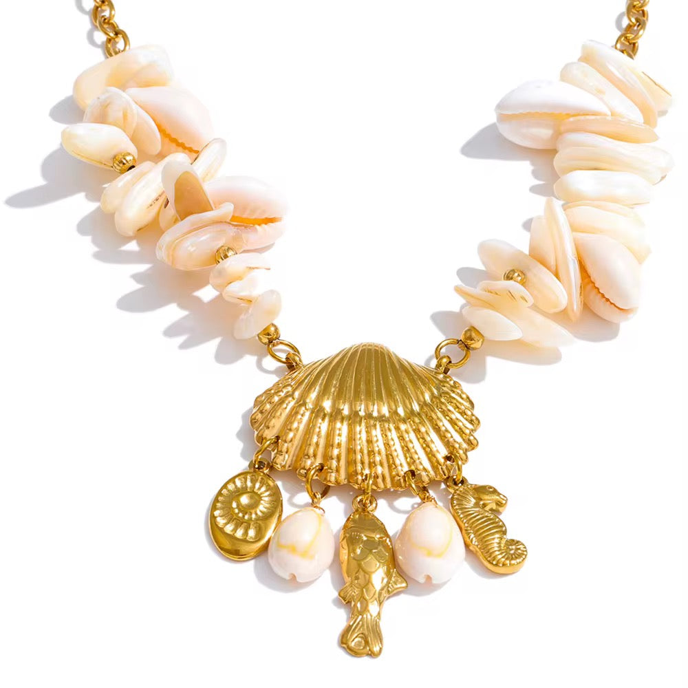 Collar Tesoro del Mar Dorado ✨🐚