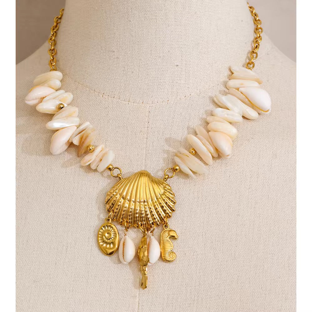 Collar Tesoro del Mar Dorado ✨🐚