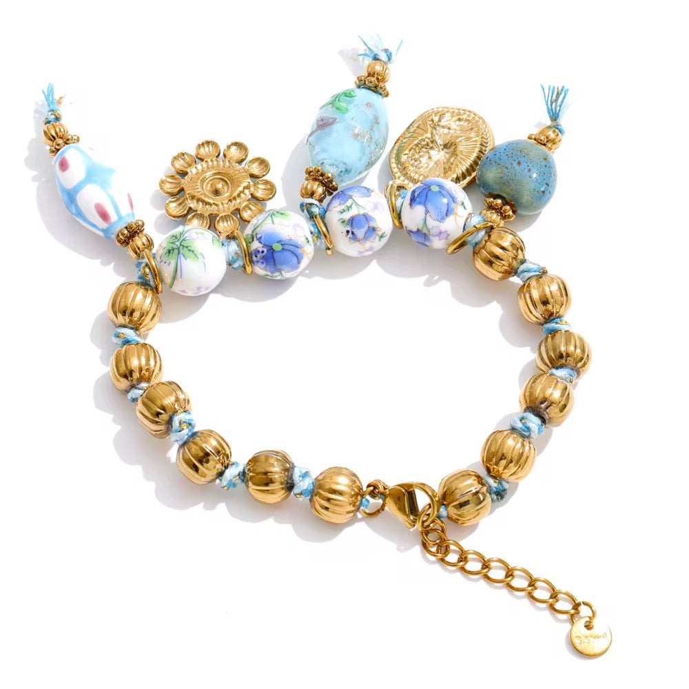 Set Marena – Collar & Pulsera Edición Costa Dorada