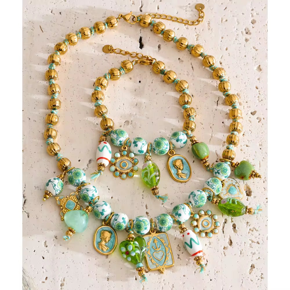 Set Marena – Collar & Pulsera Edición Costa Dorada