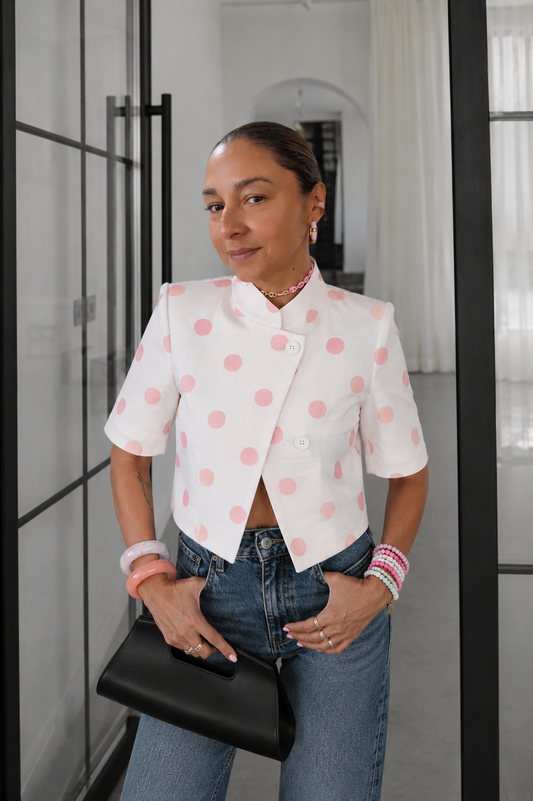 Chaquetita Luna Rosa  ✨