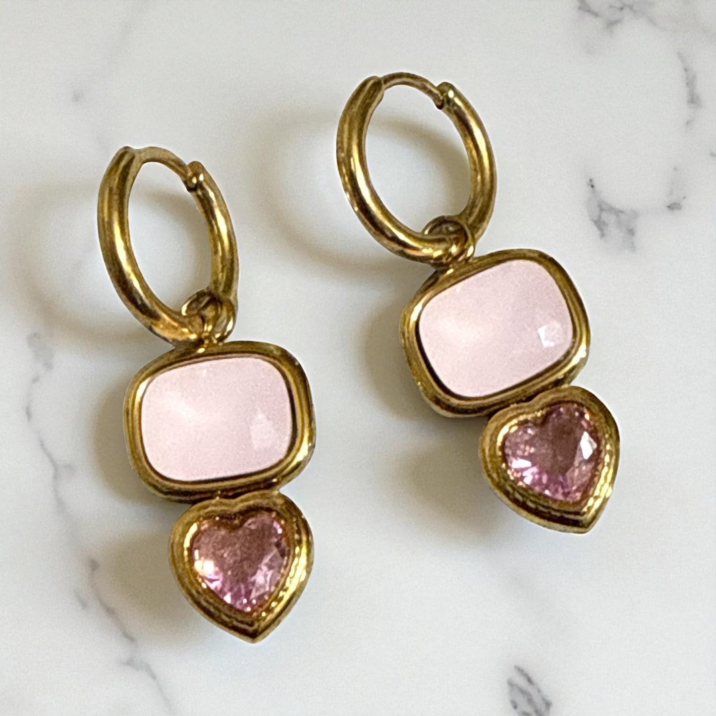 Aretes Besos de Rosé