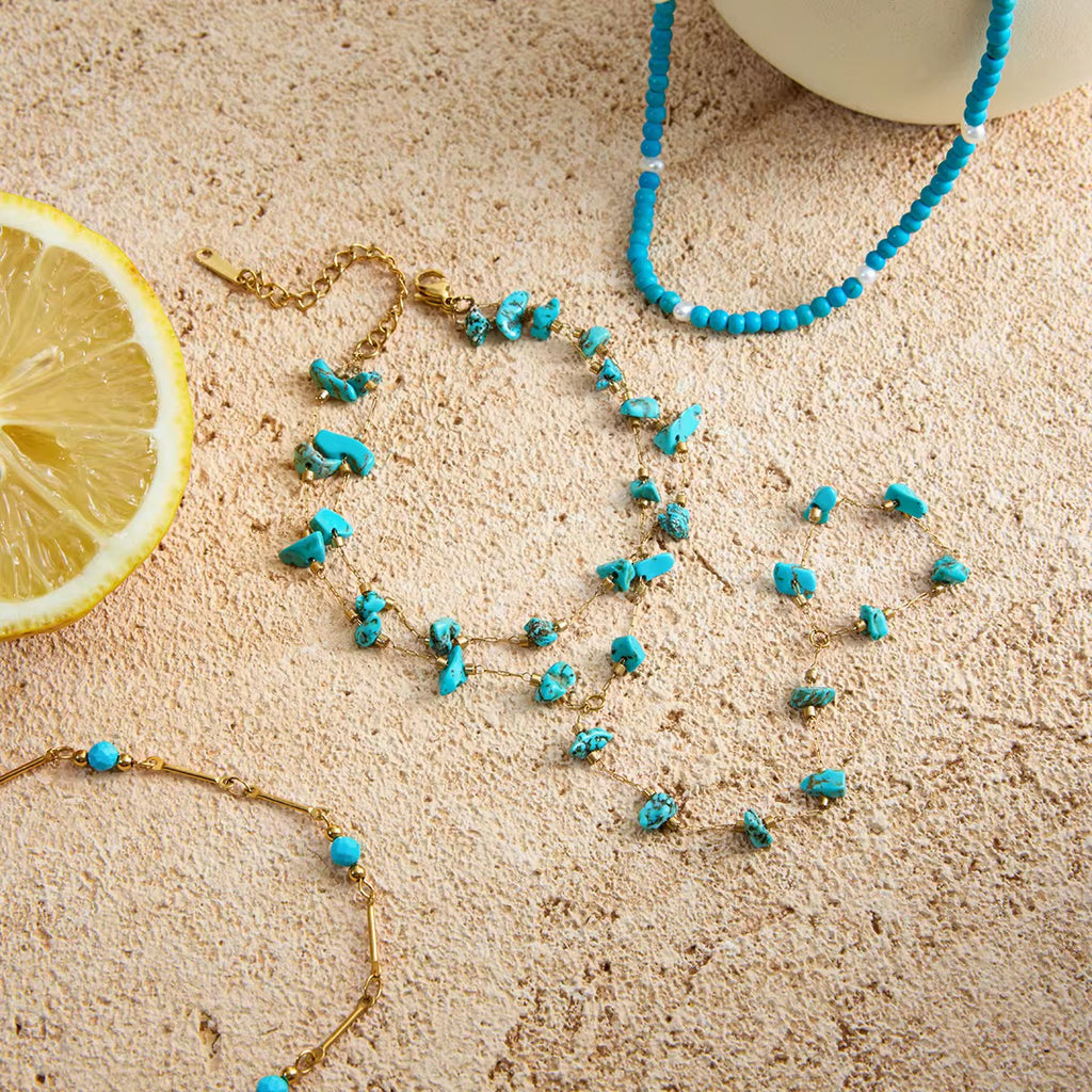 Pulsera Turquesa Bohemia Mano