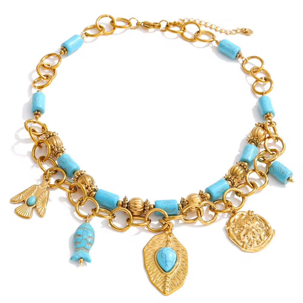 Collar Amuleto Turquesa