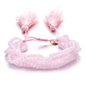 Pulsera Seis Cristales con Pompones