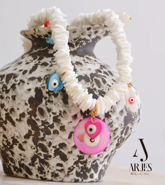 Collar Evil Eyes Charms