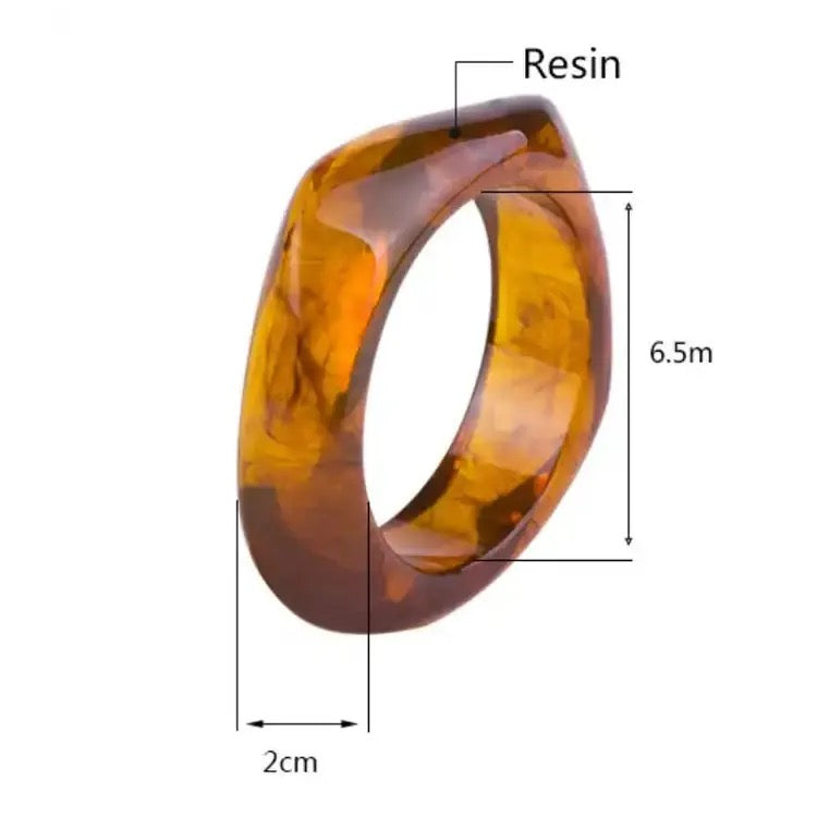 Brazalete Resina Cuadrada