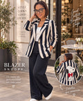 Blazer Snoopy de Rayas con Lazo Rojo