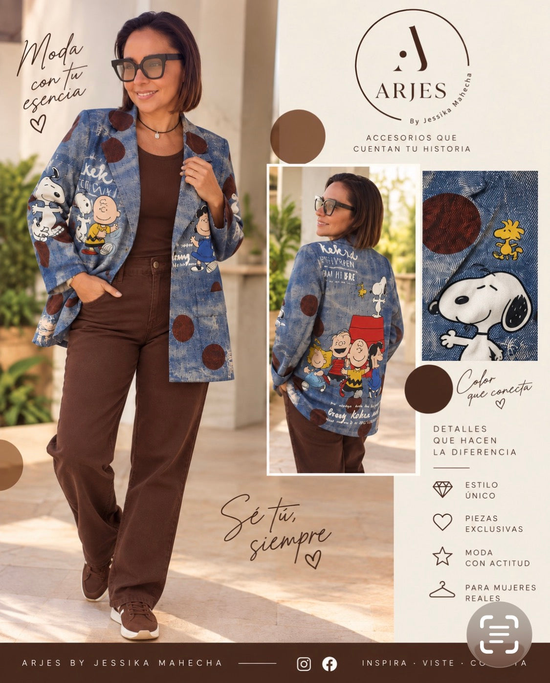 Blazer Snoopy y Amigos – Efecto Denim