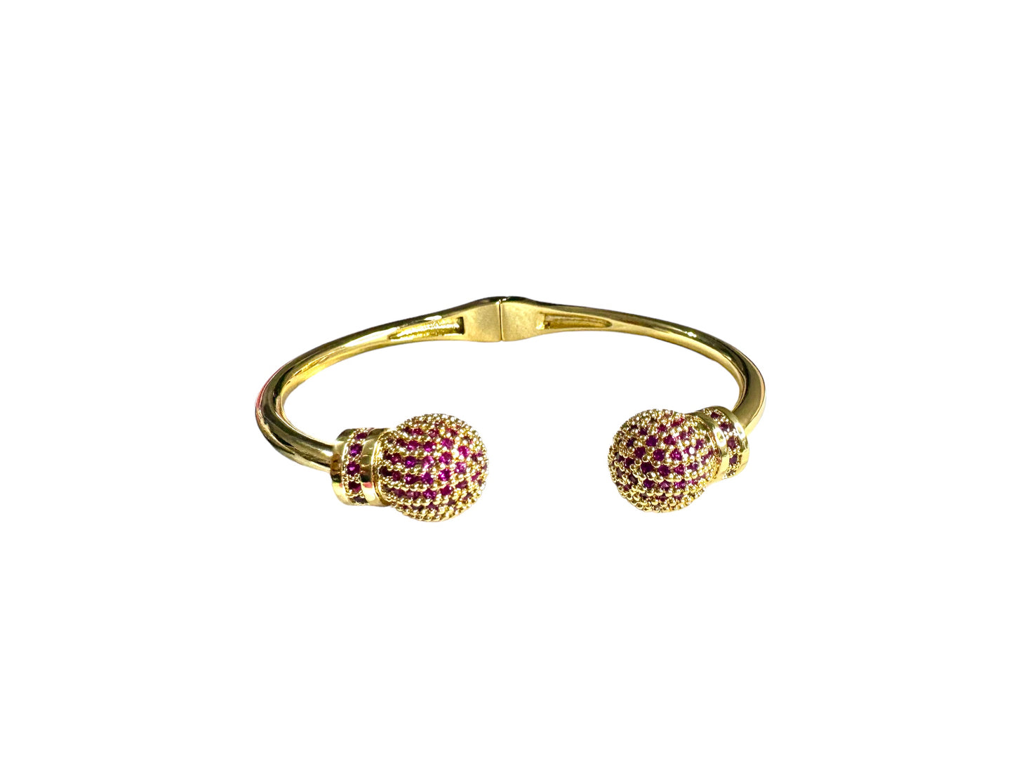 Brazalete dorado con balines brillo