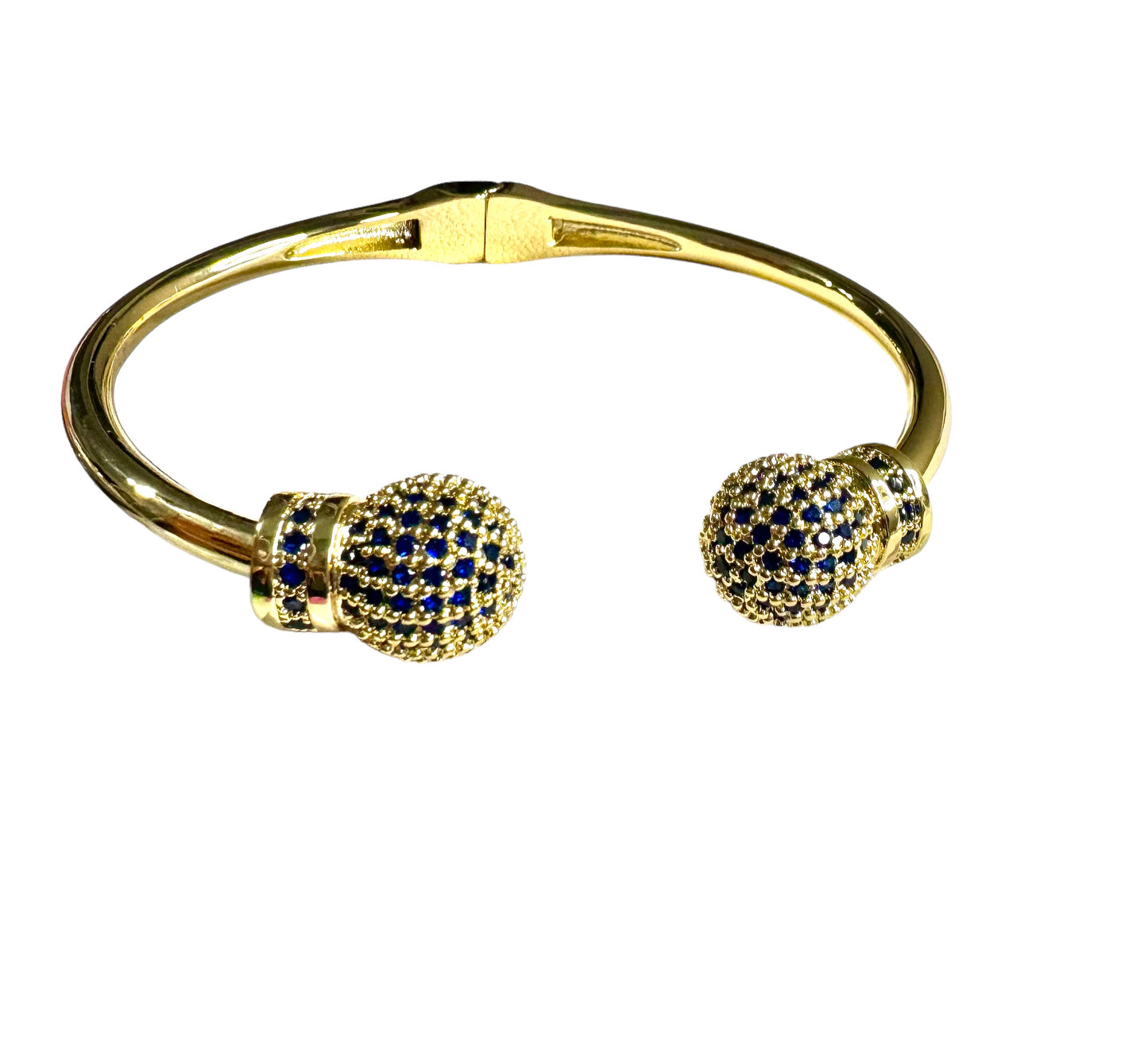 Brazalete dorado con balines brillo